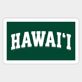 Hawai'i Classic White Athletic Arch Magnet